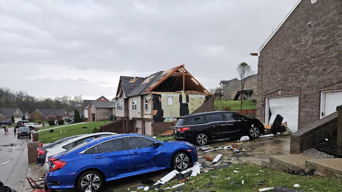 PHOTOS: Storms, tornadoes cause damage in Kentucky, Indiana