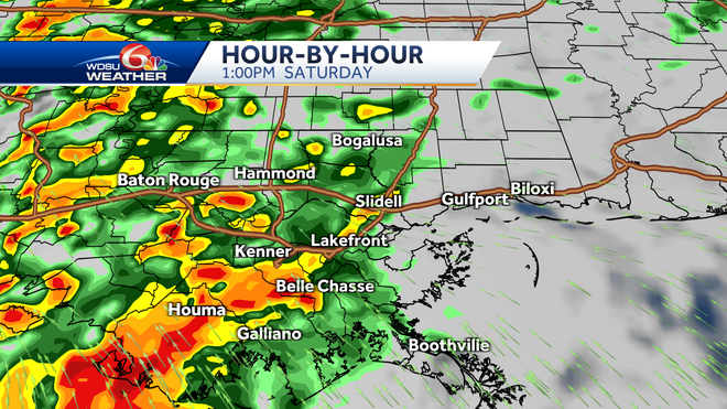 New Orleans Forecast severe storms Saturday