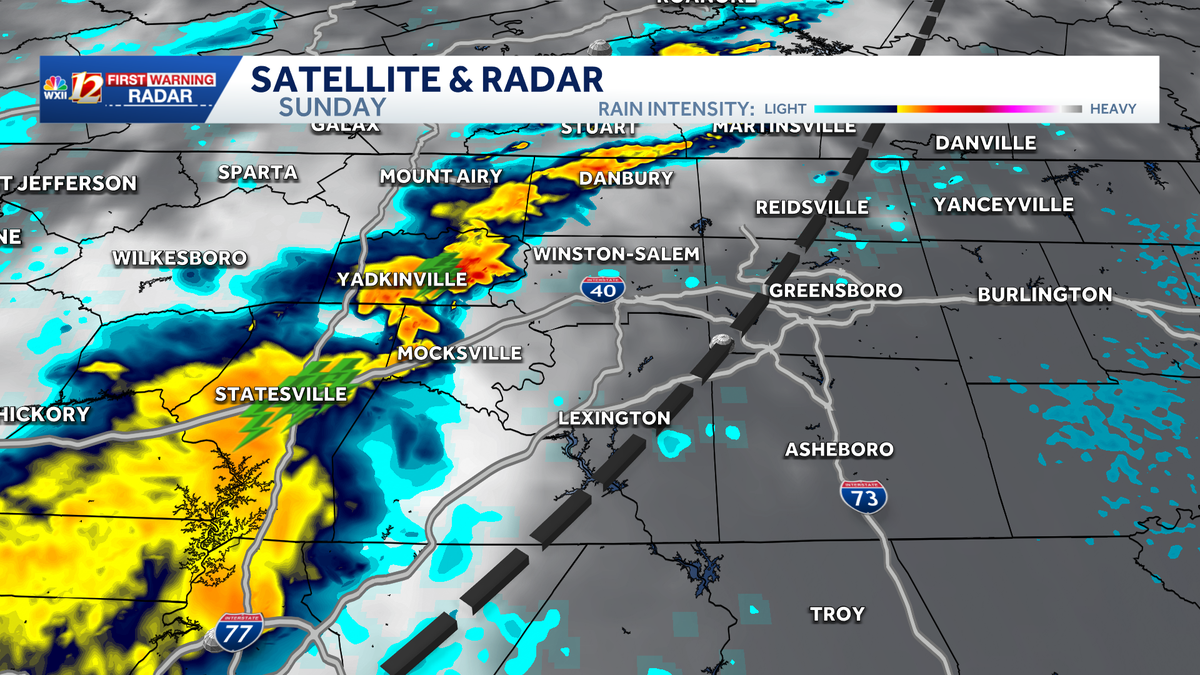 Weather alerts may be isssued for severe storms Sunday | Best chance of rain is Sunday afternoon