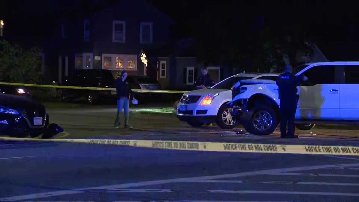 Person found with gunshot wound after crash in Stoughton