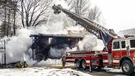 Stowe building destroyed by fire