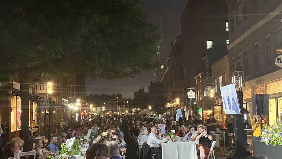 Photos from Portsmouth, New Hampshire street dinner party