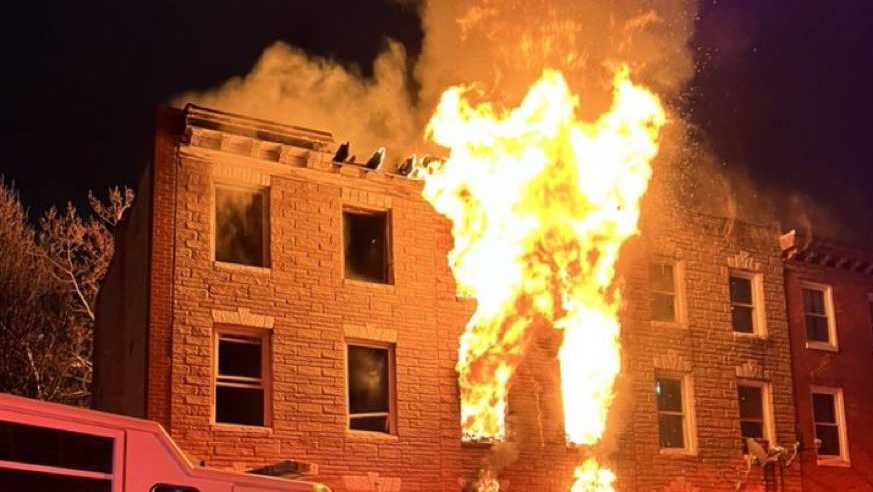 2-Alarm Fire Collapse Traps Firefighters