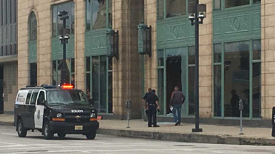 Photos Shooting At Journal Sentinel Building