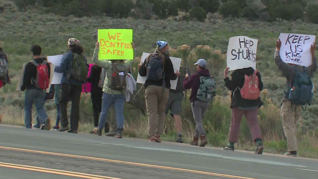 Lybrook Elementary and Middle School walkout - Vimarsana News