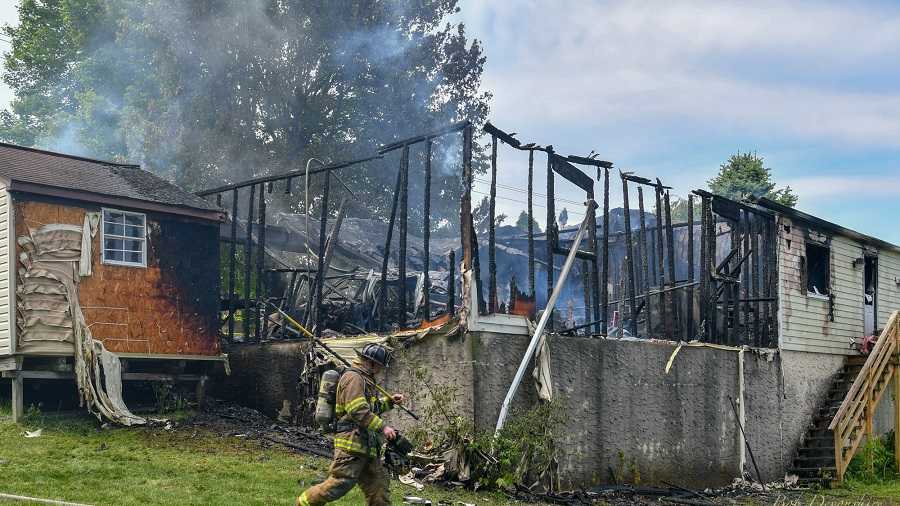 Home destroyed by fire in Salisbury Township, Lancaster County