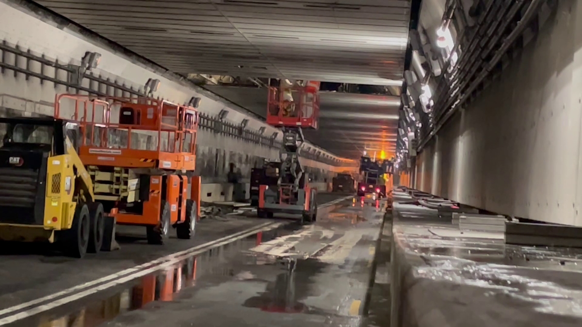 Demolition is underway as the closure of Boston’s Sumner Tunnel begins