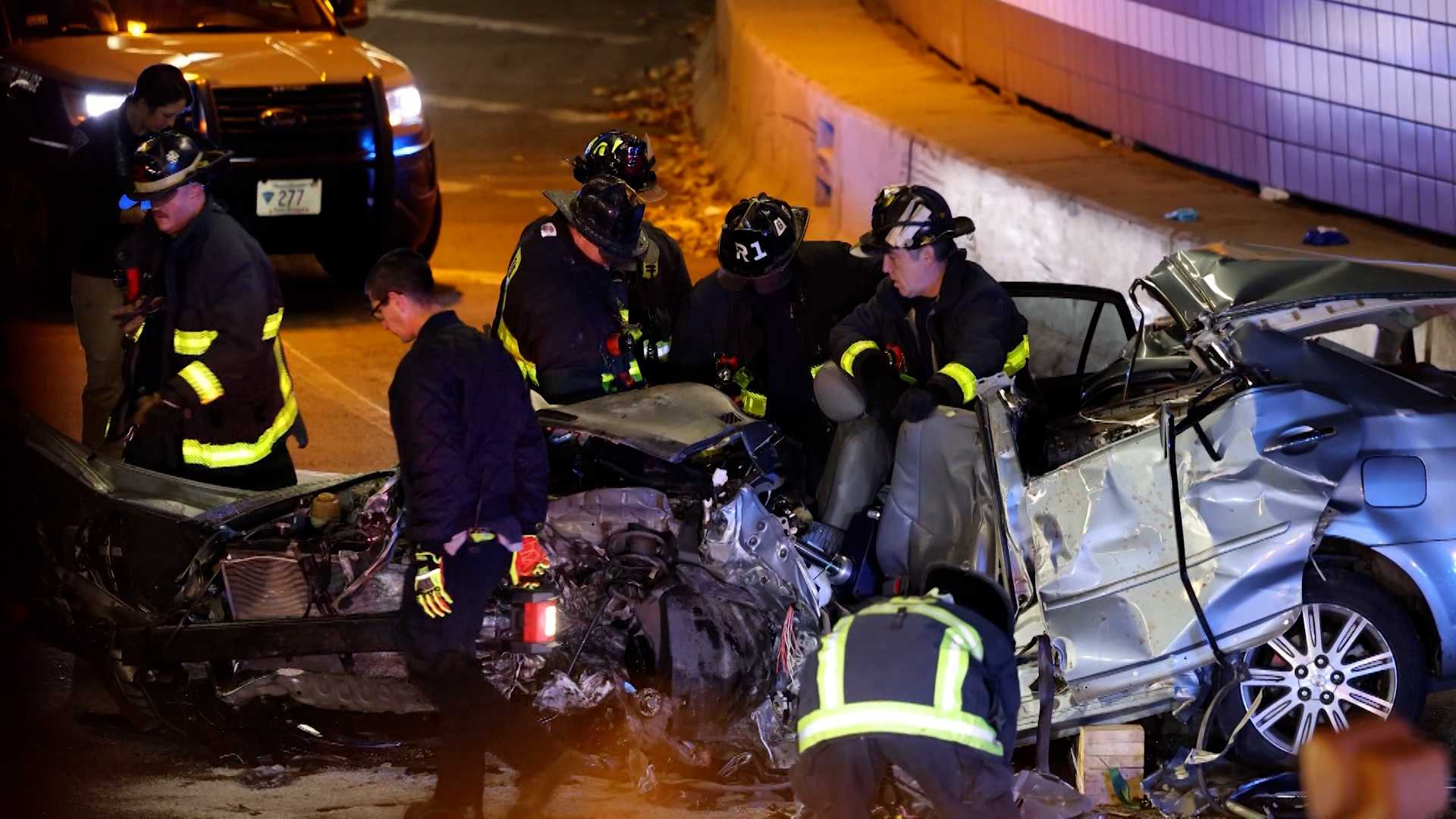 Driver Killed, 2 Passengers Seriously Injured In Boston Crash