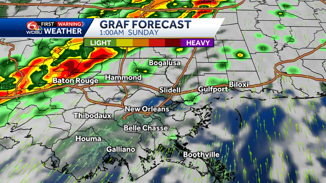 graf forecast 1 am sunday