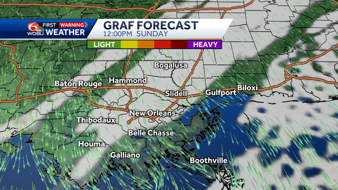 New Orleans weather forecast when will tornadoes hit Saturday