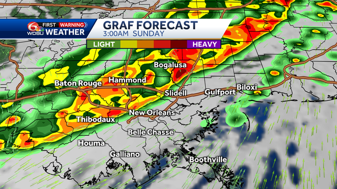 graf forecast 3 am sunday