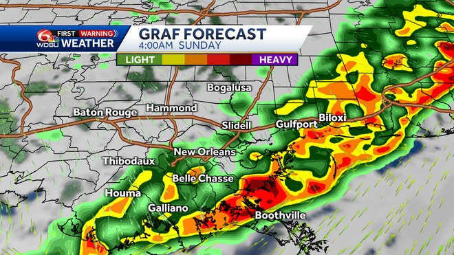 graf forecast 4 am sunday