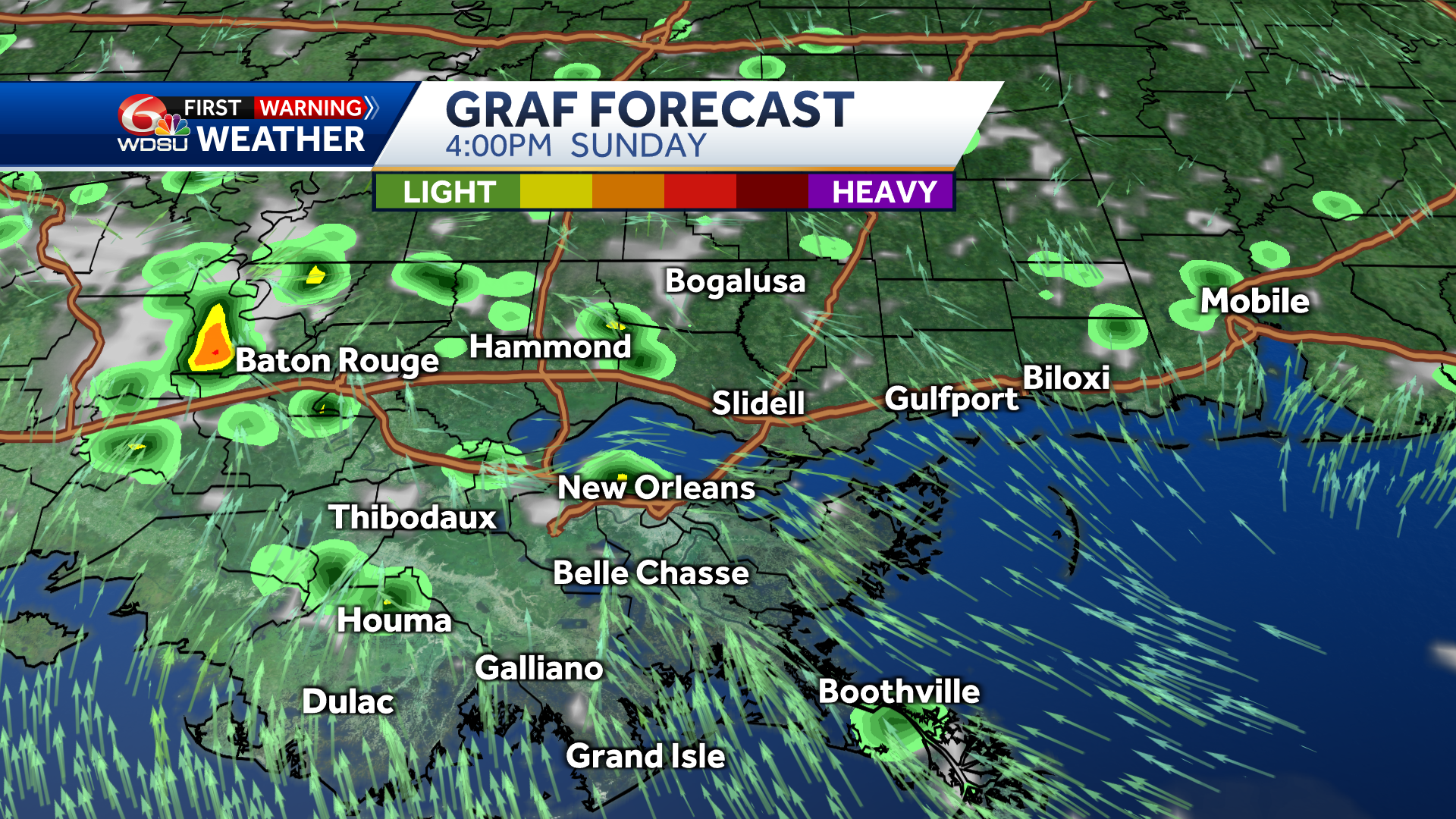 New Orleans weather weekend forecast high temp rain chance tropic - WDSU