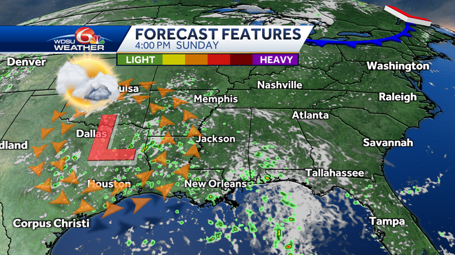 New Orleans forecast Labor Day Weekend rain travel forecast