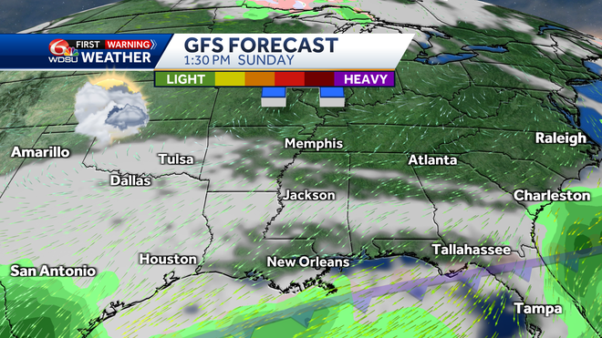 New Orleans forecast fog smoke air quality high temp rain chances