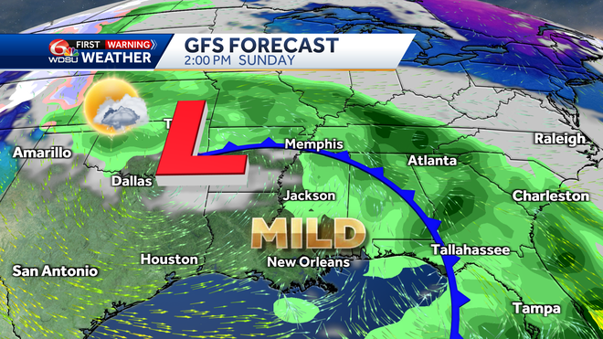 New Orleans forecast nice week Saturday storms severe weather
