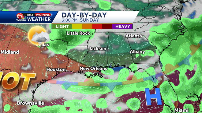 New Orleans weather forecast how hot will it be when does it cool