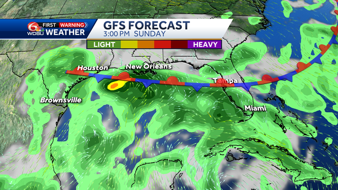 New Orleans weather forecast how hot will it be when will it rain