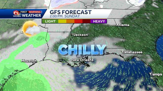 New Orleans weather forecast how cold will it get will it snow