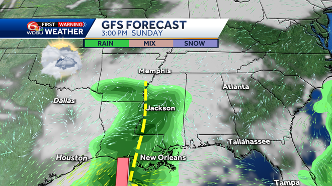 New Orleans weather forecast how cold we get when it gets warmer