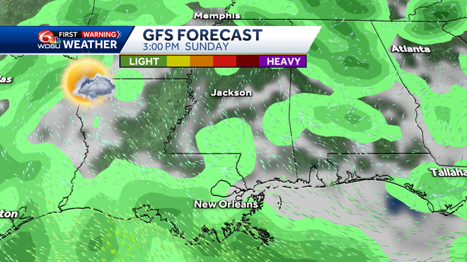 New Orleans weather forecast rain chance high temp tropic outlook