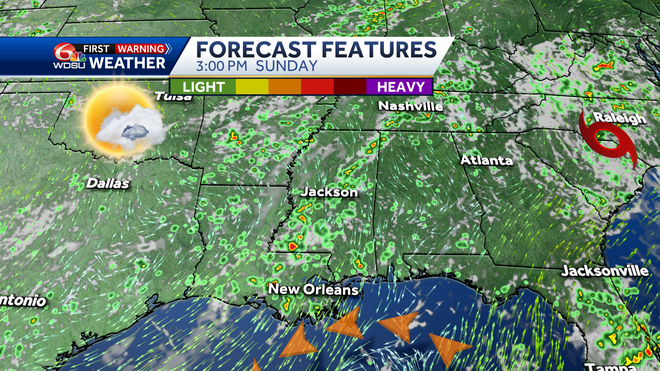 New Orleans weather forecast 4th of July weekend rain chances