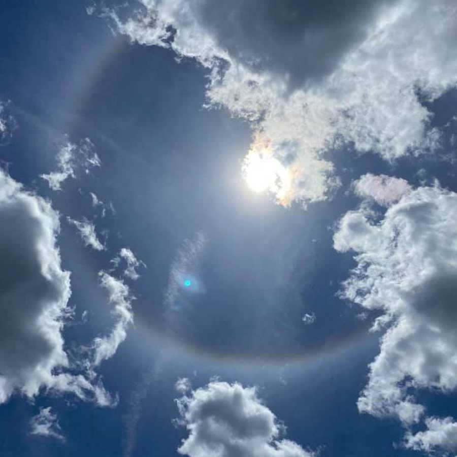 Yes, 'halo' around sun or moon forebodes inclement weather