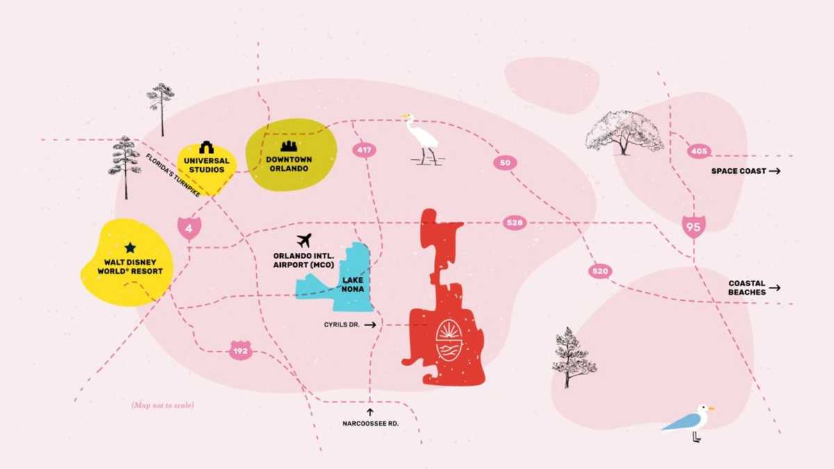 Sunbridge Development Map New community set to be bigger than Kissimmee and St. Cloud being built ...