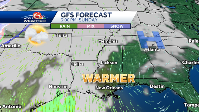 New Orleans colder weather weekend forecast