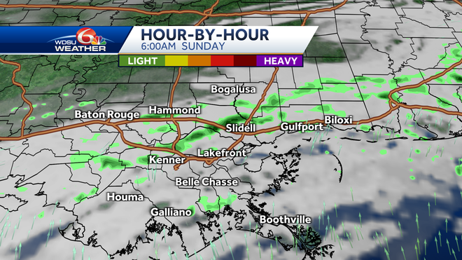 New Orleans weekend forecast storms severe weather