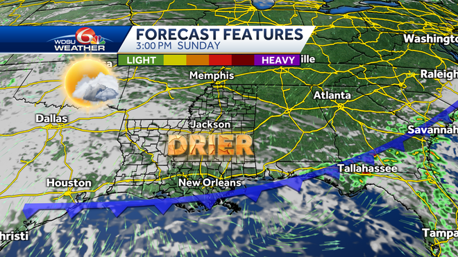 New Orleans heat humidity storm chances weekend forecast
