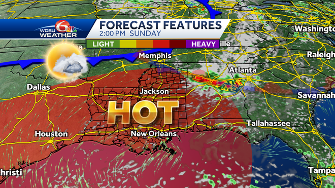 New Orleans forecast weekend forecast storms heat