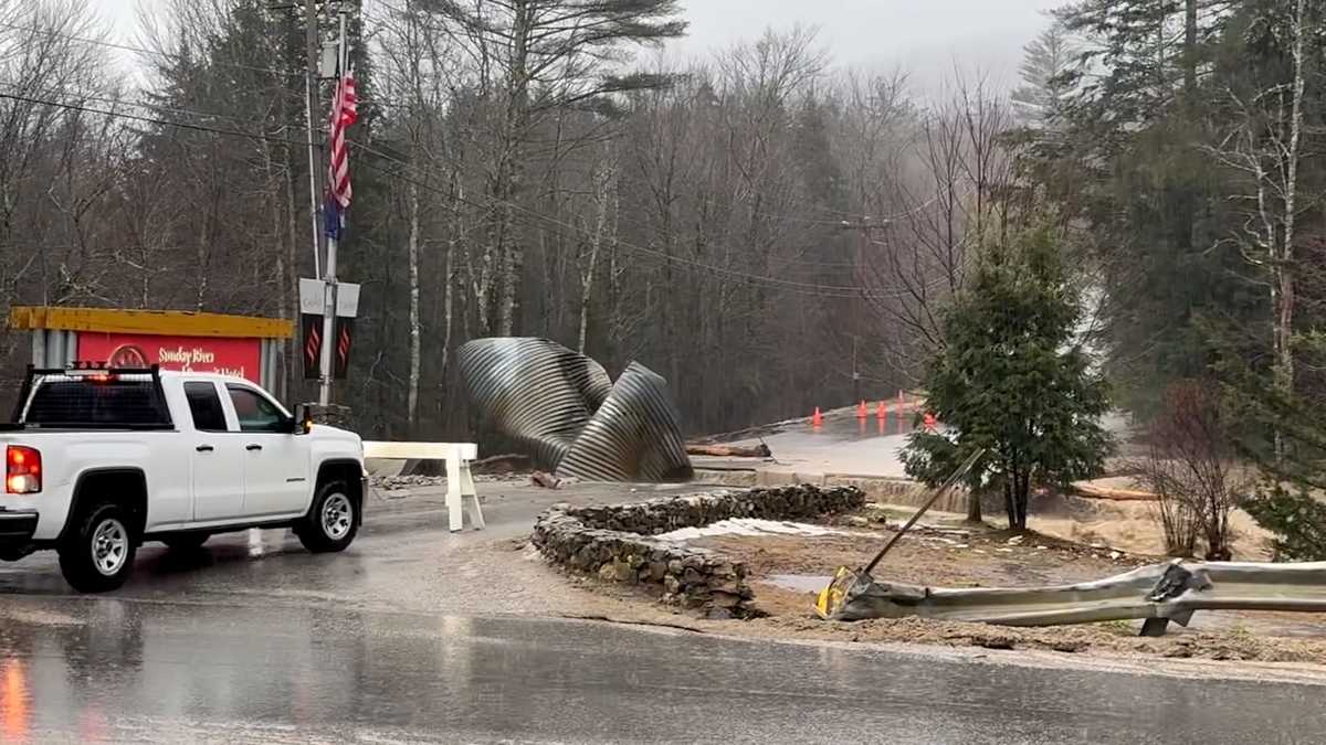 Several New England ski resorts closed Tuesday as flash flooding causes damage