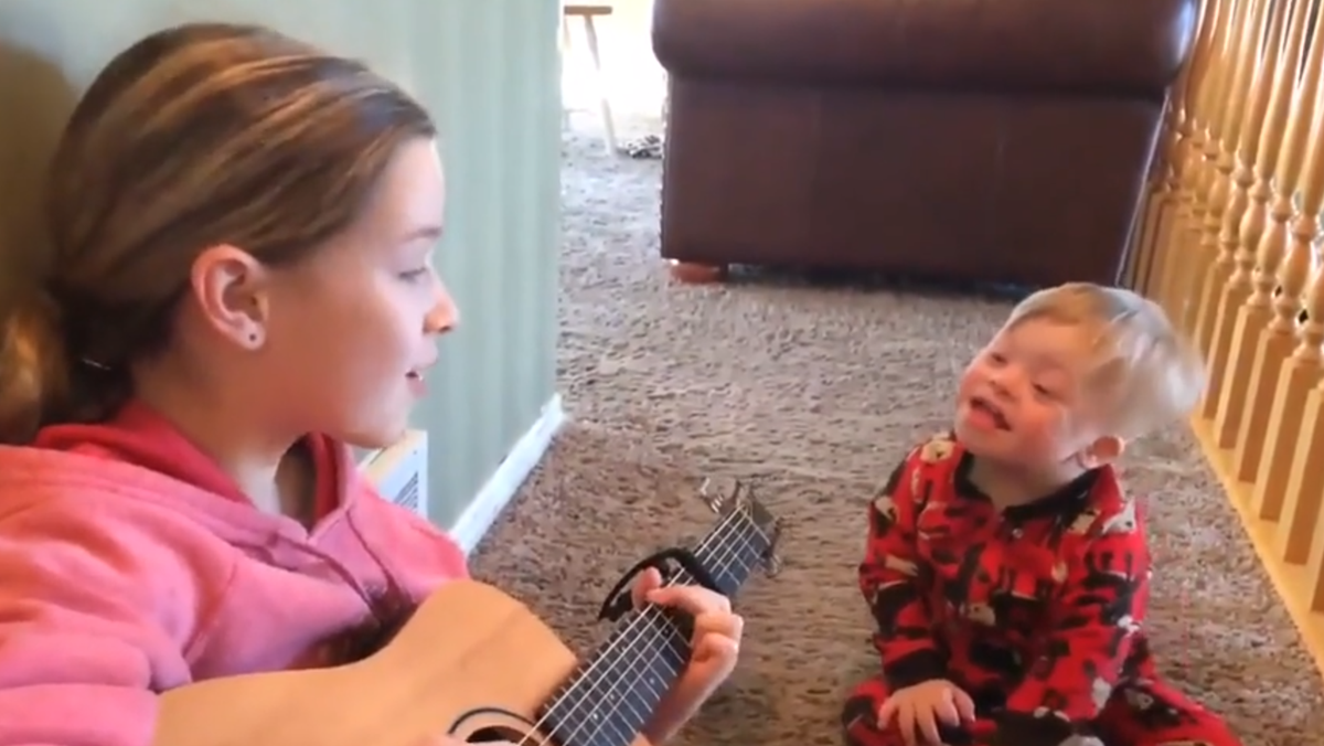 Viral Video Sister Sings You Are My Sunshine To Brother With Down Syndrome