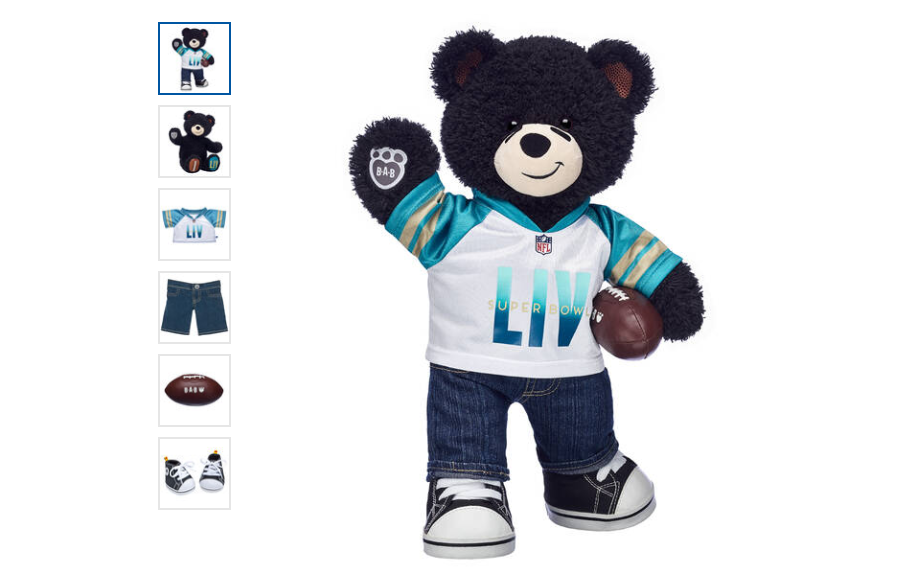 super bowl teddy bear