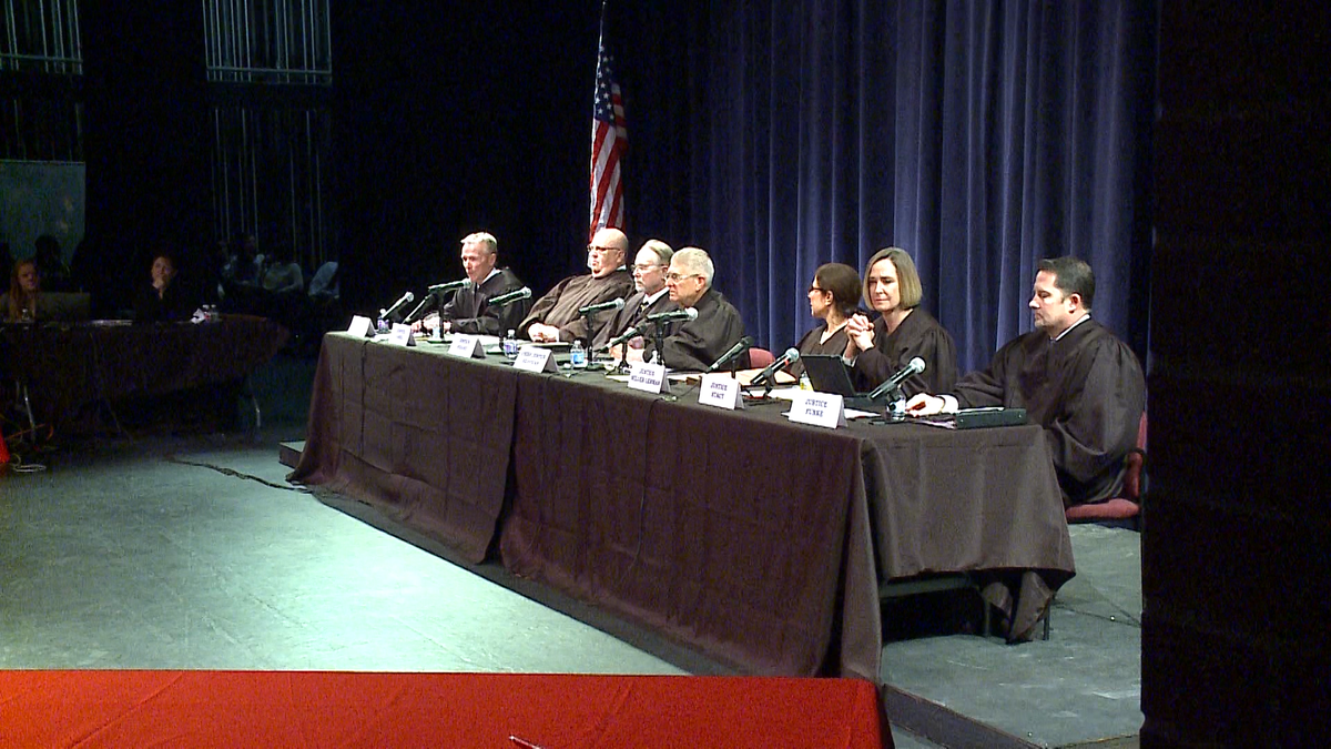 Nebraska Supreme Court holds proceedings at Omaha South High School