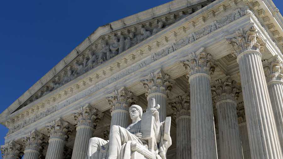 FILE - The U.S. Supreme Court is seen, March 18, 2022 in Washington. (AP Photo/Jose Luis Magana, File)