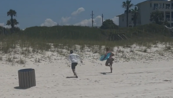 WATCH: Deputies chase swimmer in Panama City