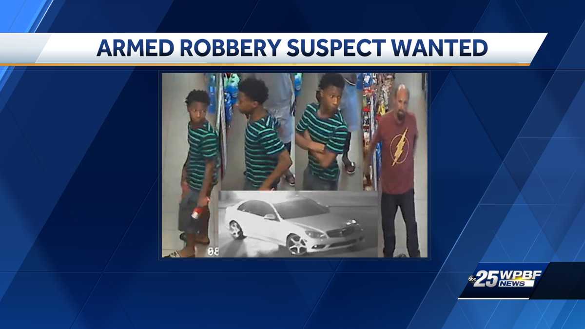 Suspect wanted for armed robbery in unincorporated West Palm Beach