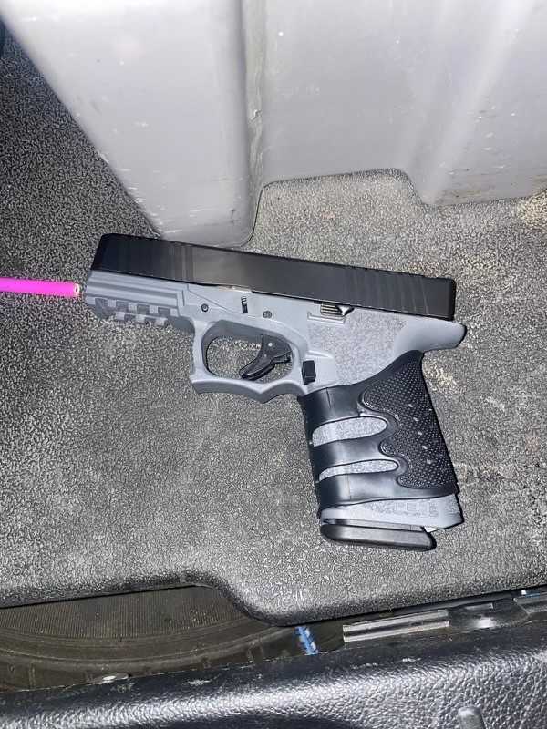 A photo of the suspect's Stockton serial killer gun.