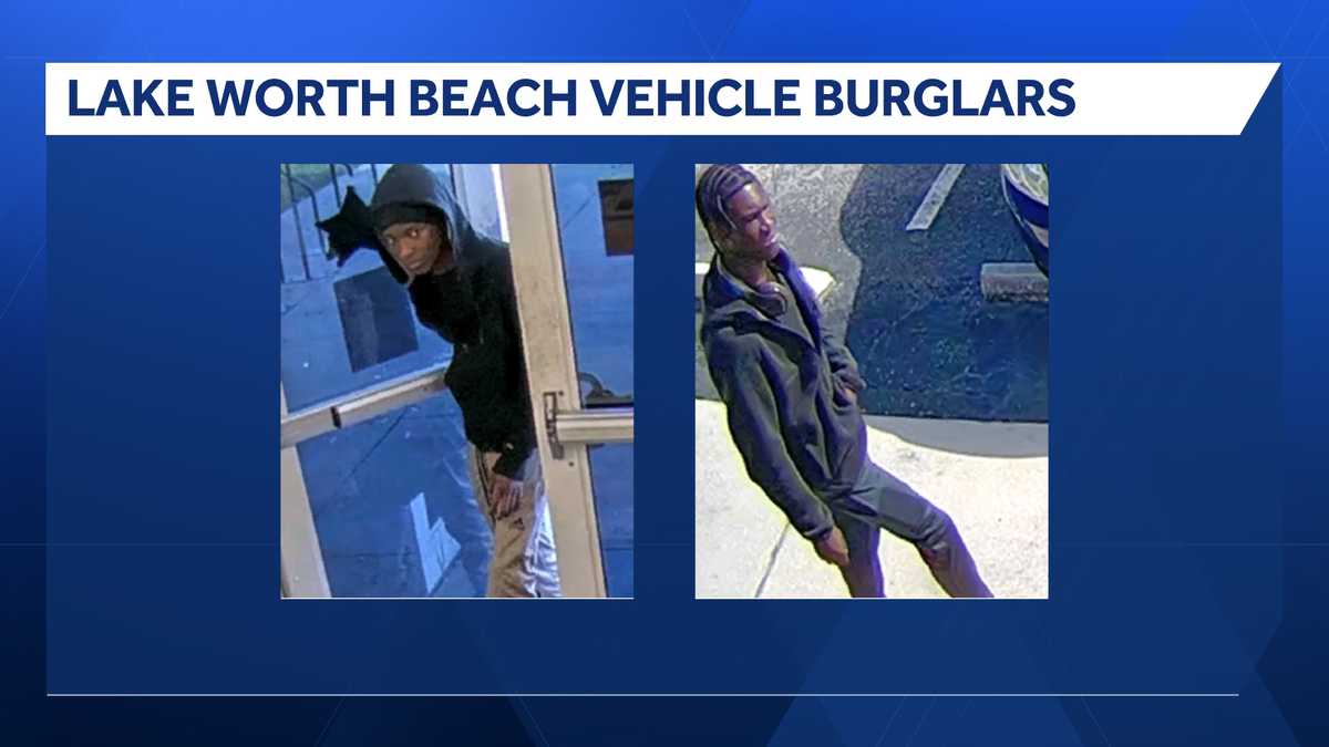 Deputies searching for Lake Worth Beach vehicle burglars