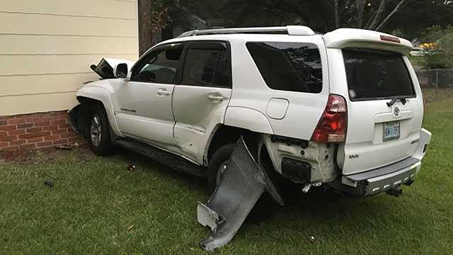 Suv Crashes Into House After Colliding With Another Vehicle