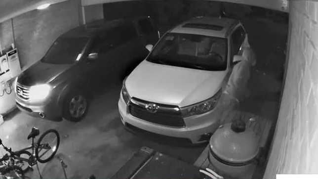 Man caught on camera before stealing SUV, police say