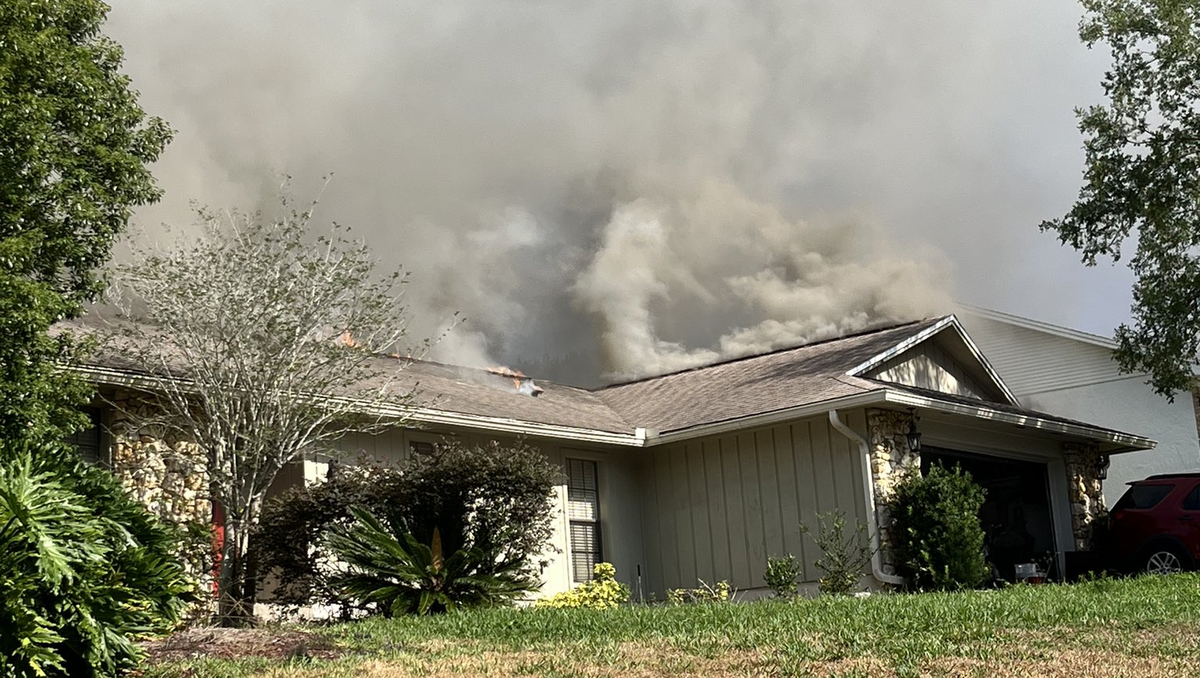 Family and pets safe after house fire in Longwood