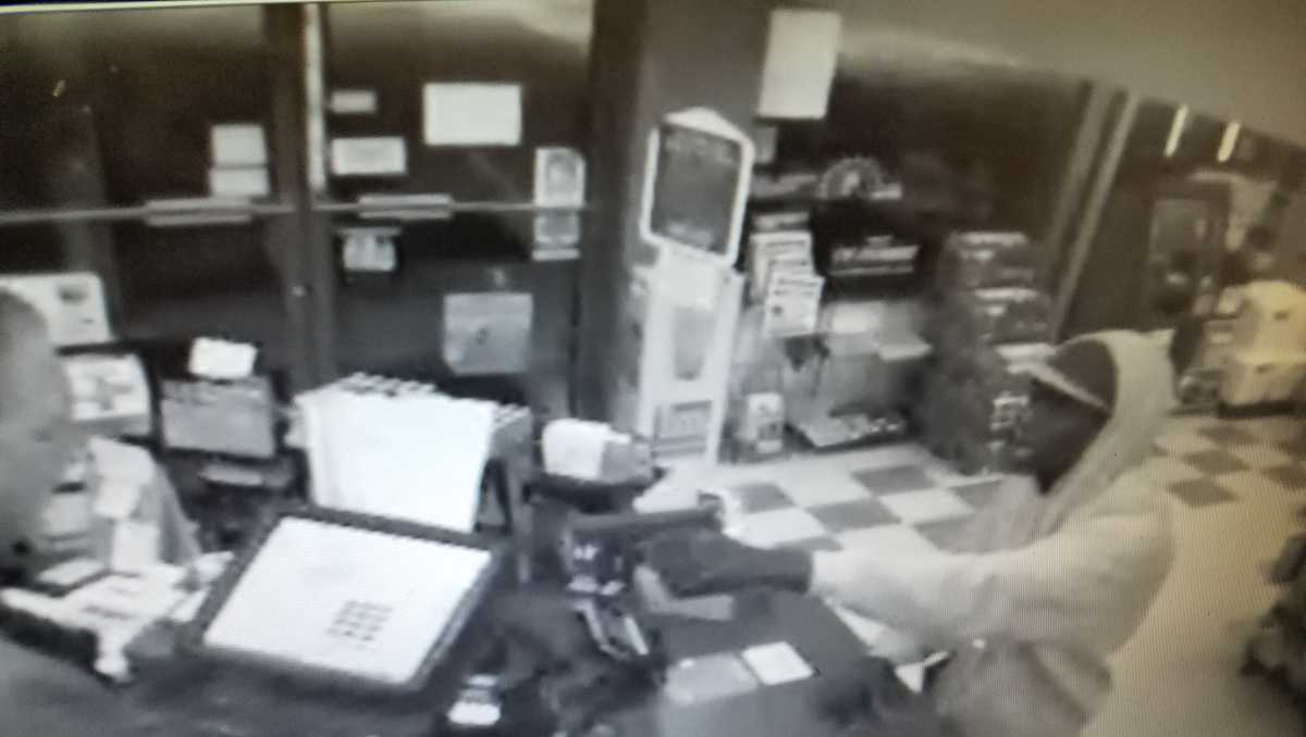 Armed Robber Caught On Camera