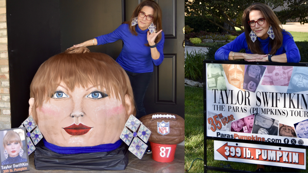 Taylor Swift, the Pumpkin: Watch Ohio Artist Transform Giant Gourd into ' Taylor Swiftkin