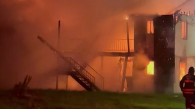 South Jackson apartments go up in flames overnight
