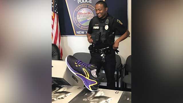 Officer Python's Basketball Police officer's basketball challenge leads NBA player to donate dozens ...