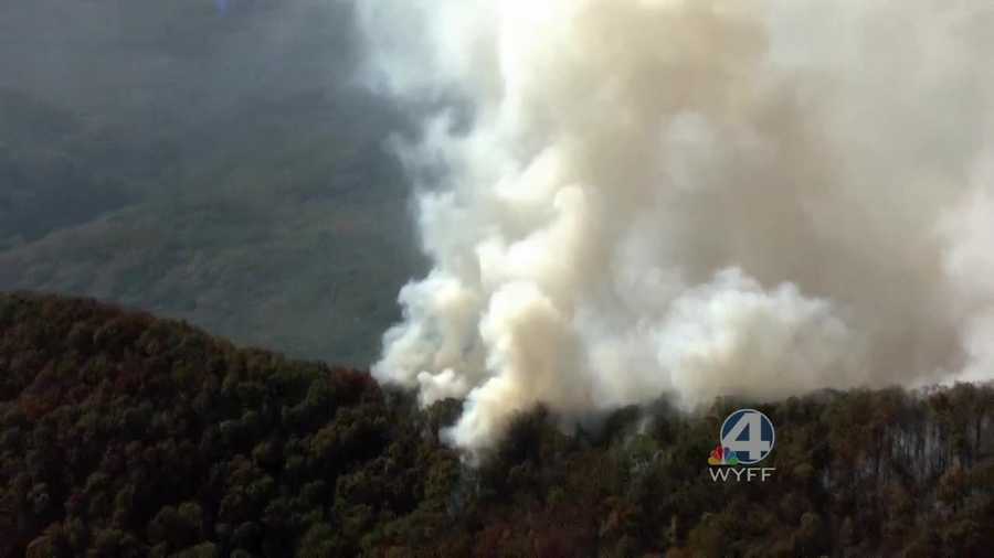 Fire Burns Near Table Rock State Park