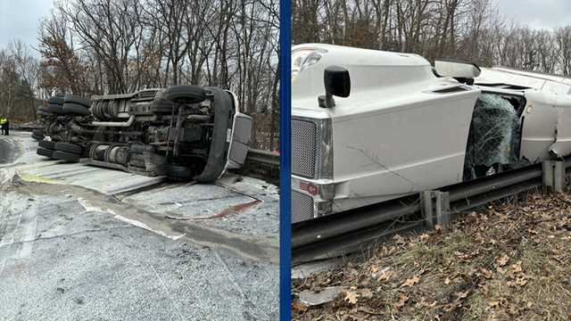10,000 gallons of milk spills as tanker rolls over in Auburn, Mass. - Vimarsana News